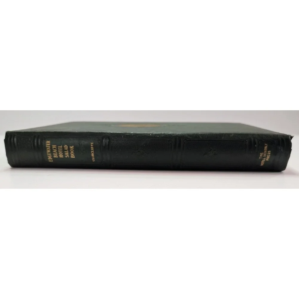 Arnold Shircliffe Edgewater Beach Hotel Salad Book Green Hardcover Vintage Good